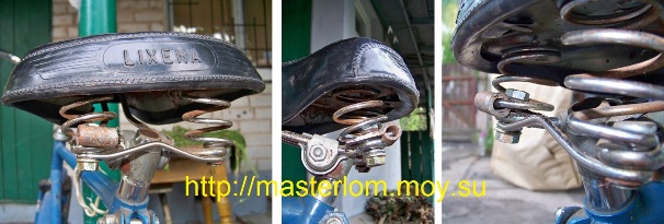 Отремонтированное седло велосипеда - ремонт пружины